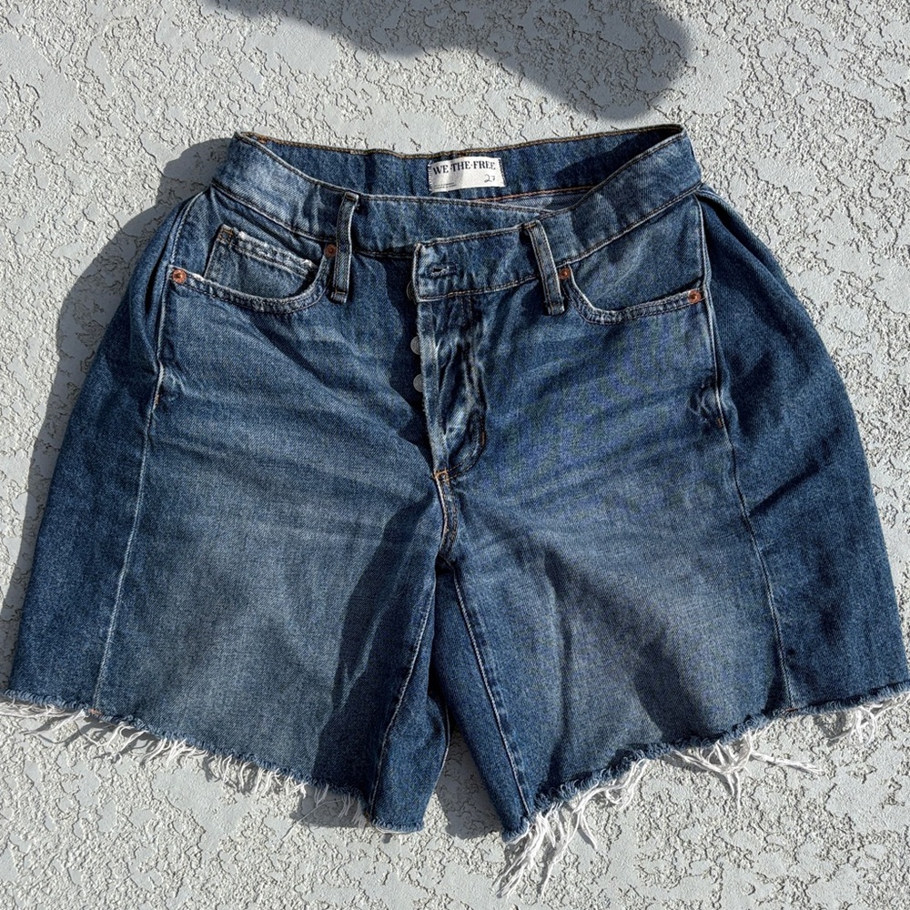 Denim Blue FP boomerang long shorts size 27